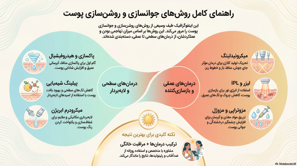 جوانسازی و روشن سازی پوست